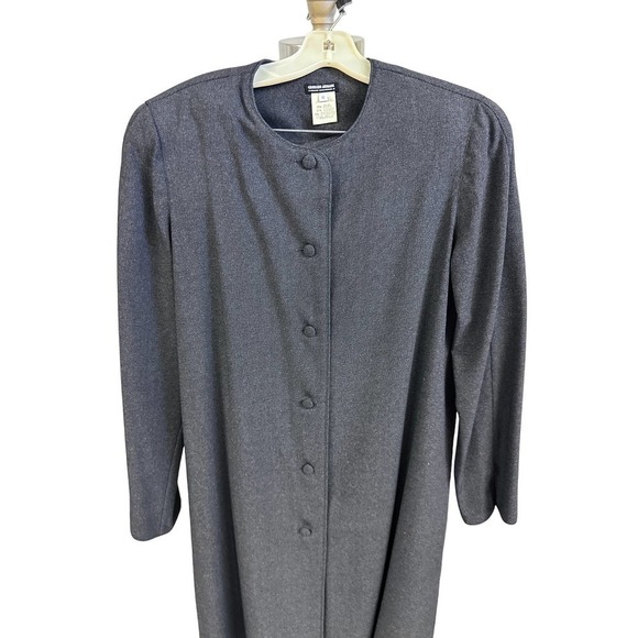 GIORGIO ARMANI Borgonuovo Milano Black Label Gray Pant Suit Size EU 42 (US 6)VTG - Picture 3 of 8